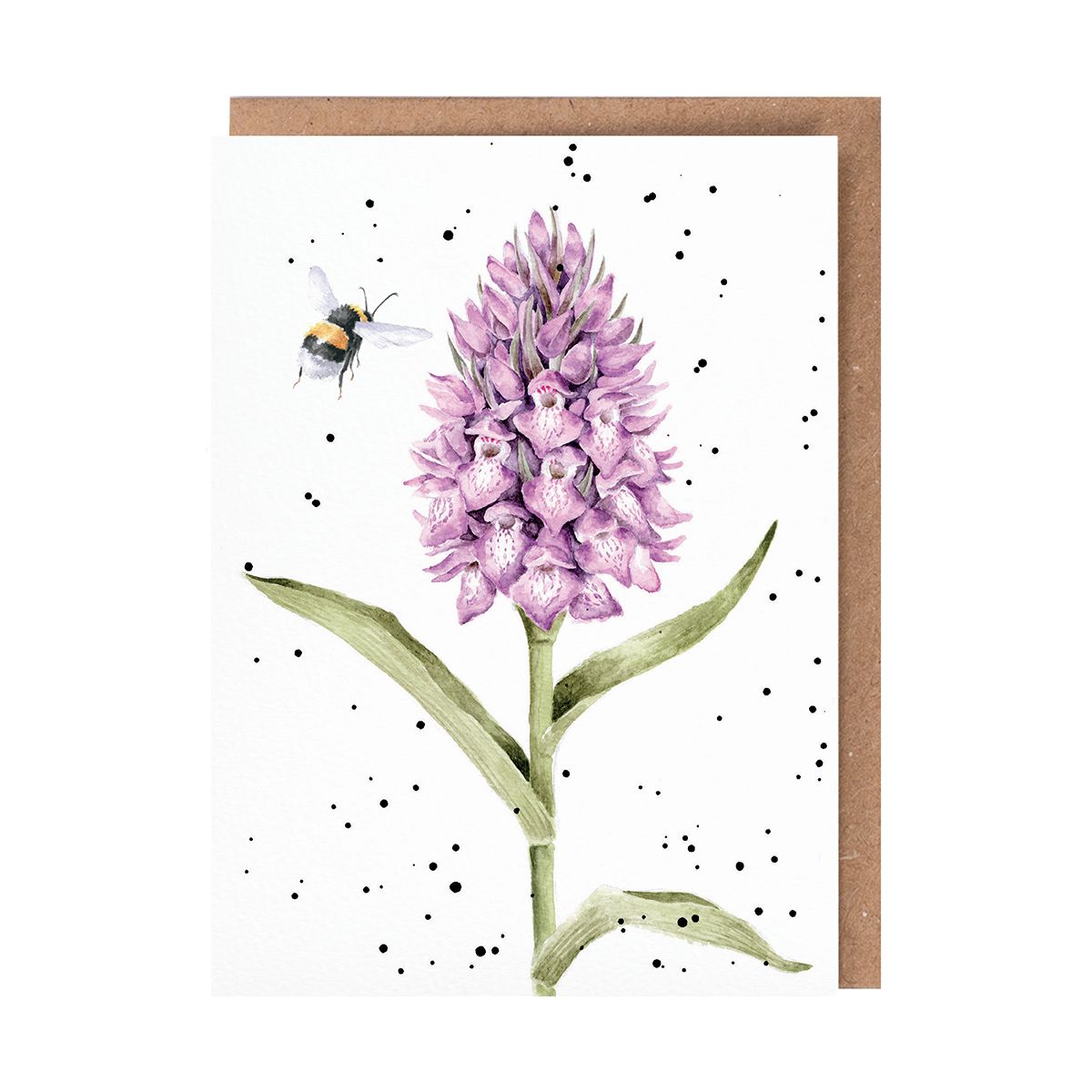 'Marsh Orchid' Bee Card