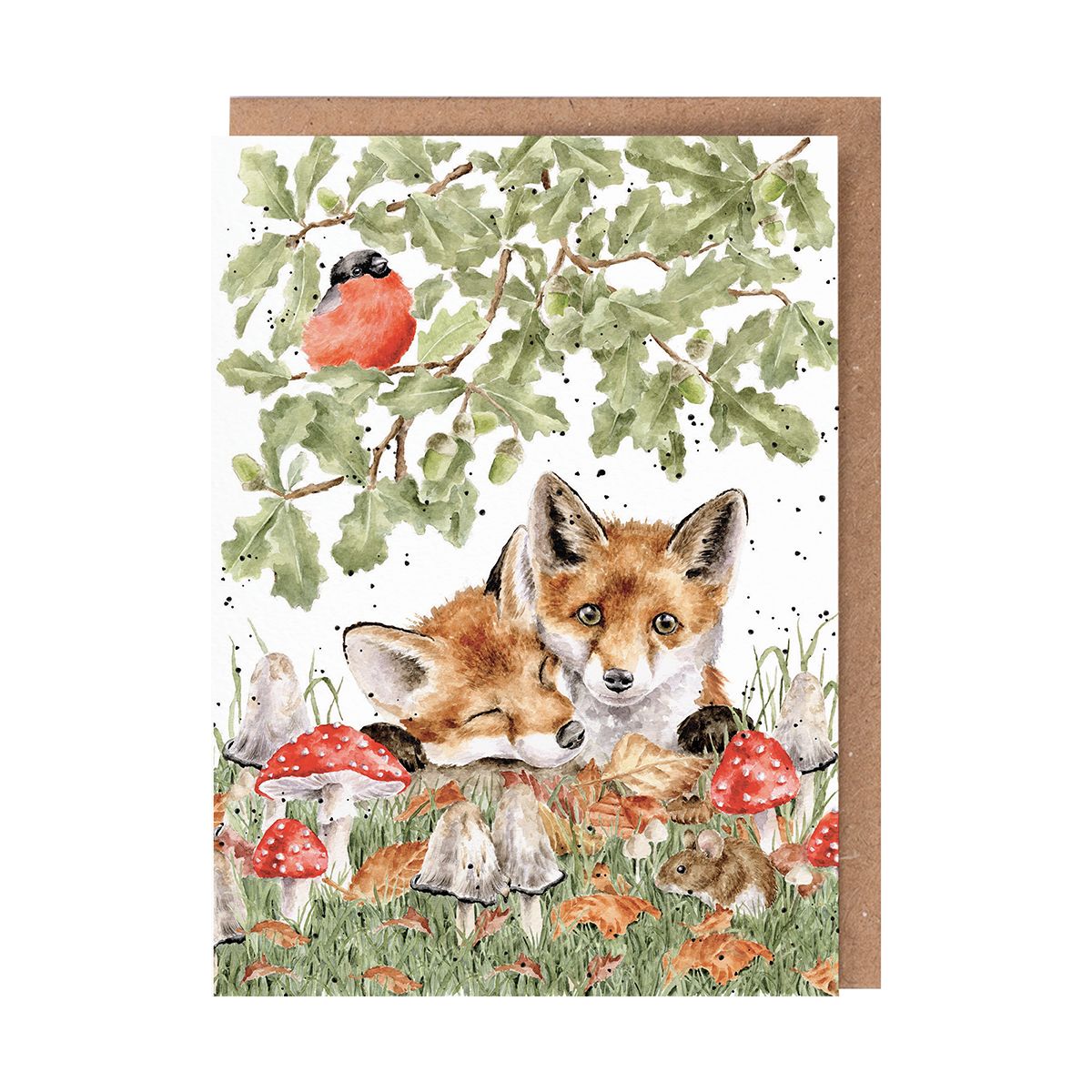 'Under the Oak Tree' Fox Card