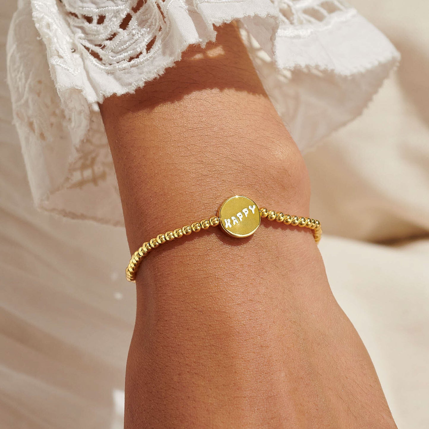 A Little 'Happiness' Bracelet In Gold-Tone Plating