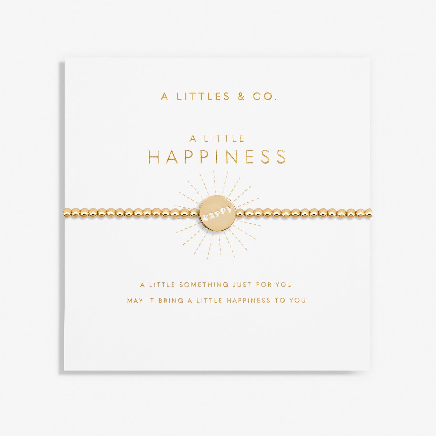 A Little 'Happiness' Bracelet In Gold-Tone Plating