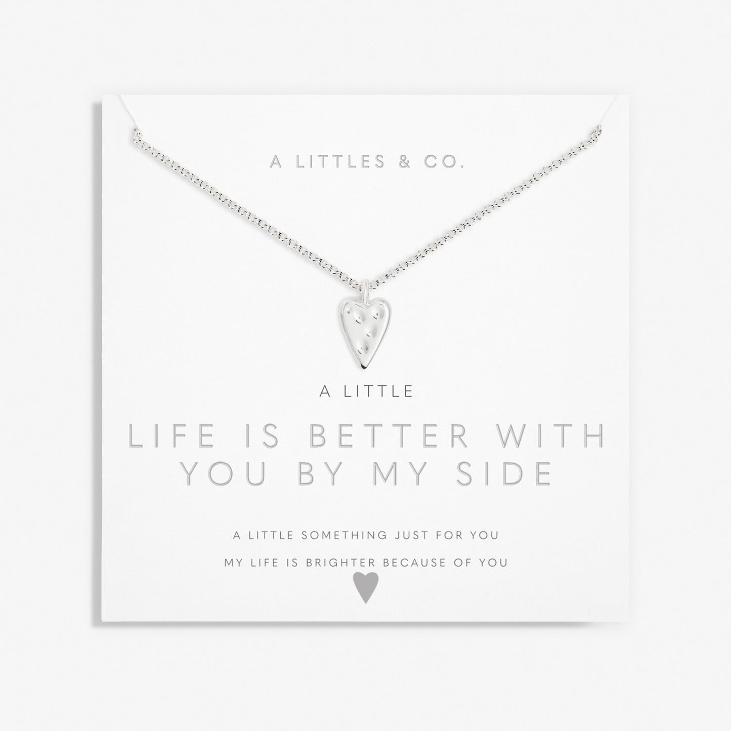 A Little 'Life Is Better With You By My Side' Necklace