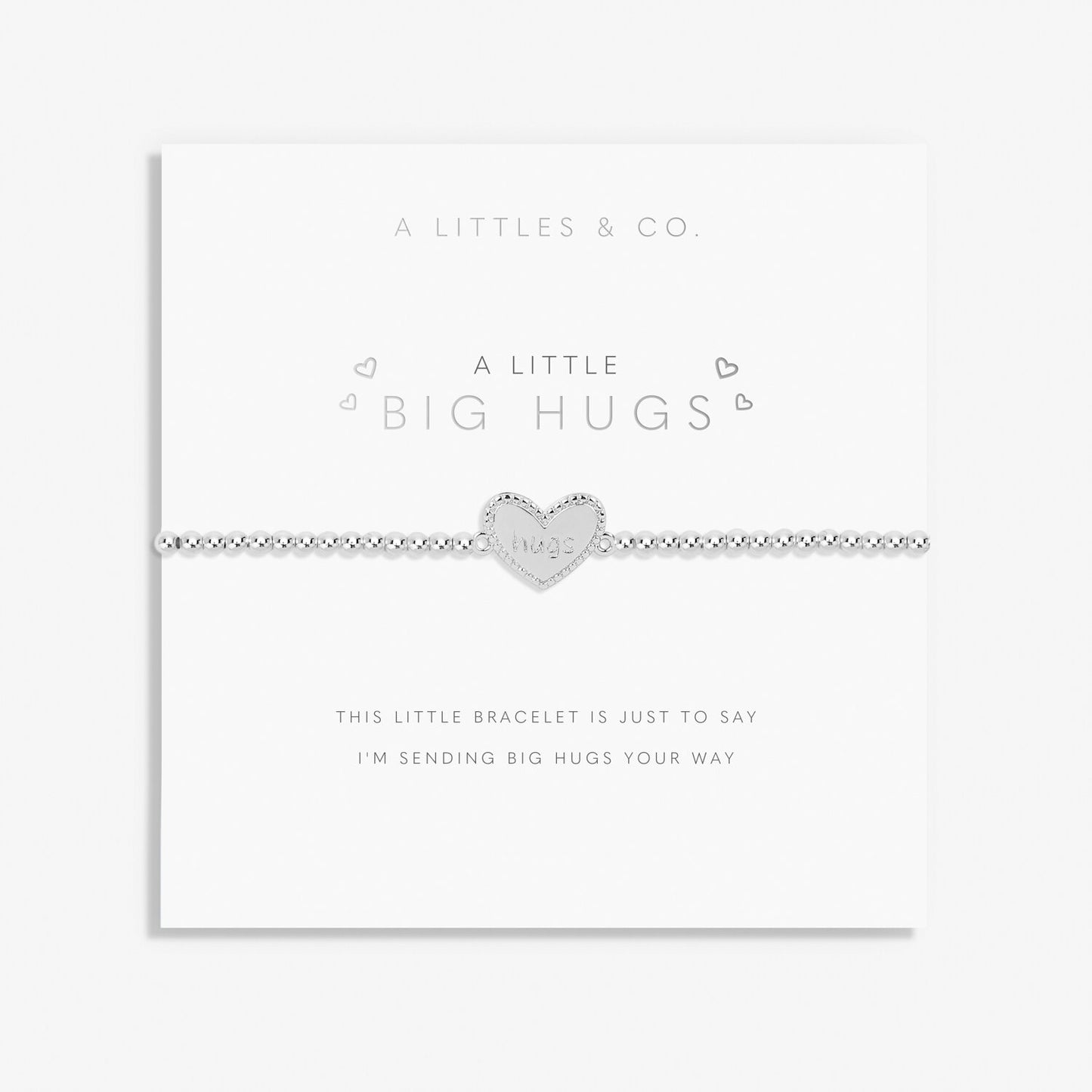 A Little 'Big Hugs' Bracelet In Silver Plating