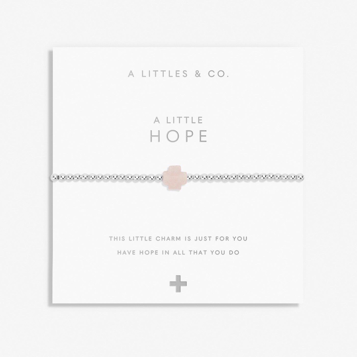 A Little 'Hope' Bracelet In Silver Plating