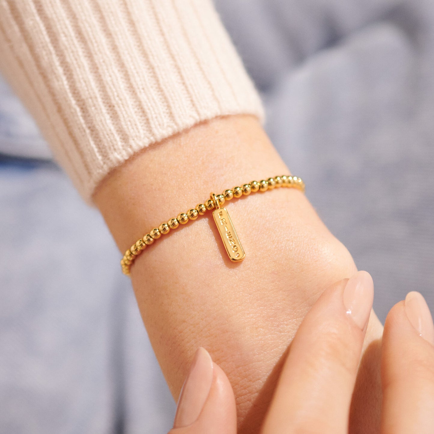 A Little 'Friendship' Bracelet In Gold-Tone Plating