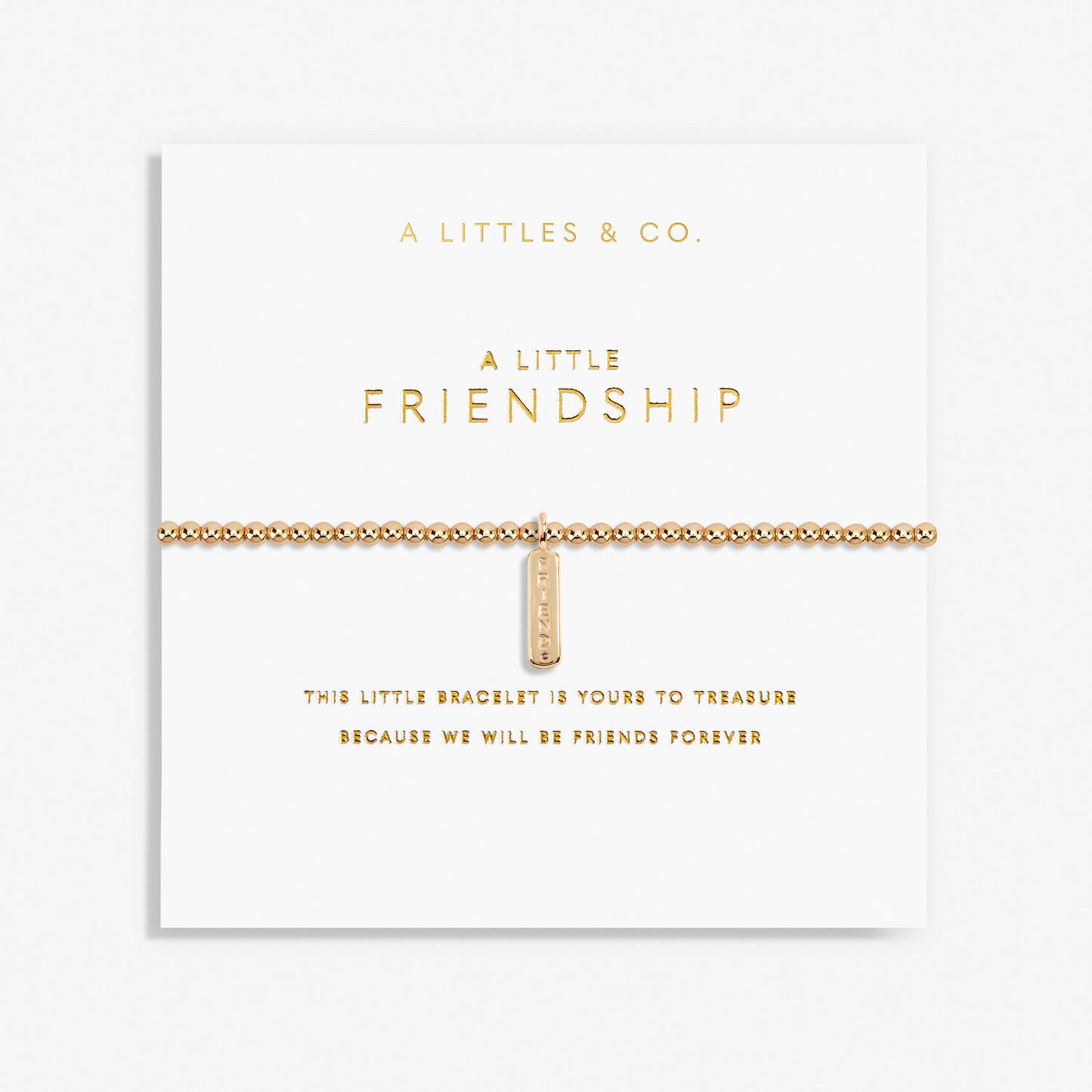 A Little 'Friendship' Bracelet In Gold-Tone Plating