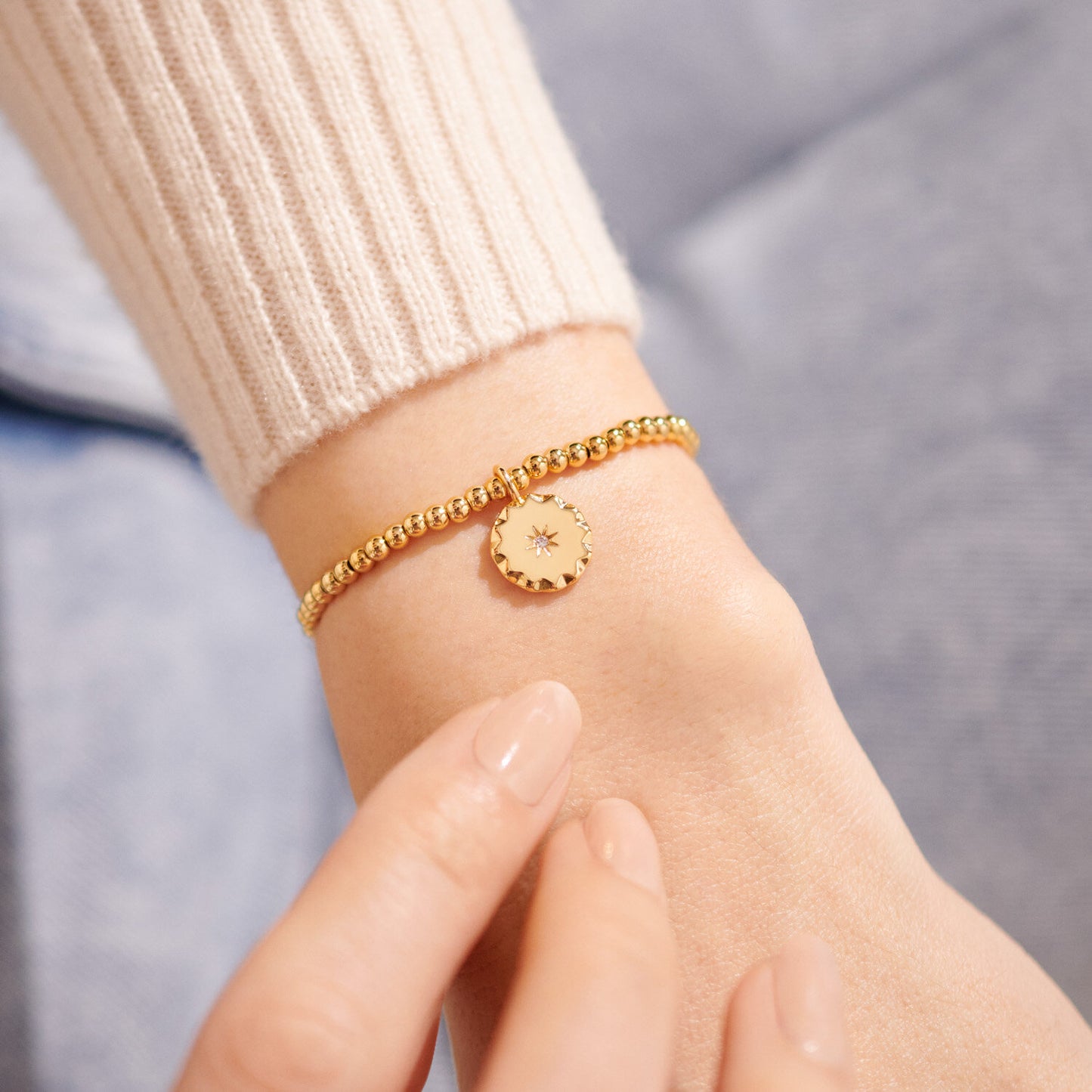 A Little 'Darling Daughter' Bracelet In Gold-Tone Plating