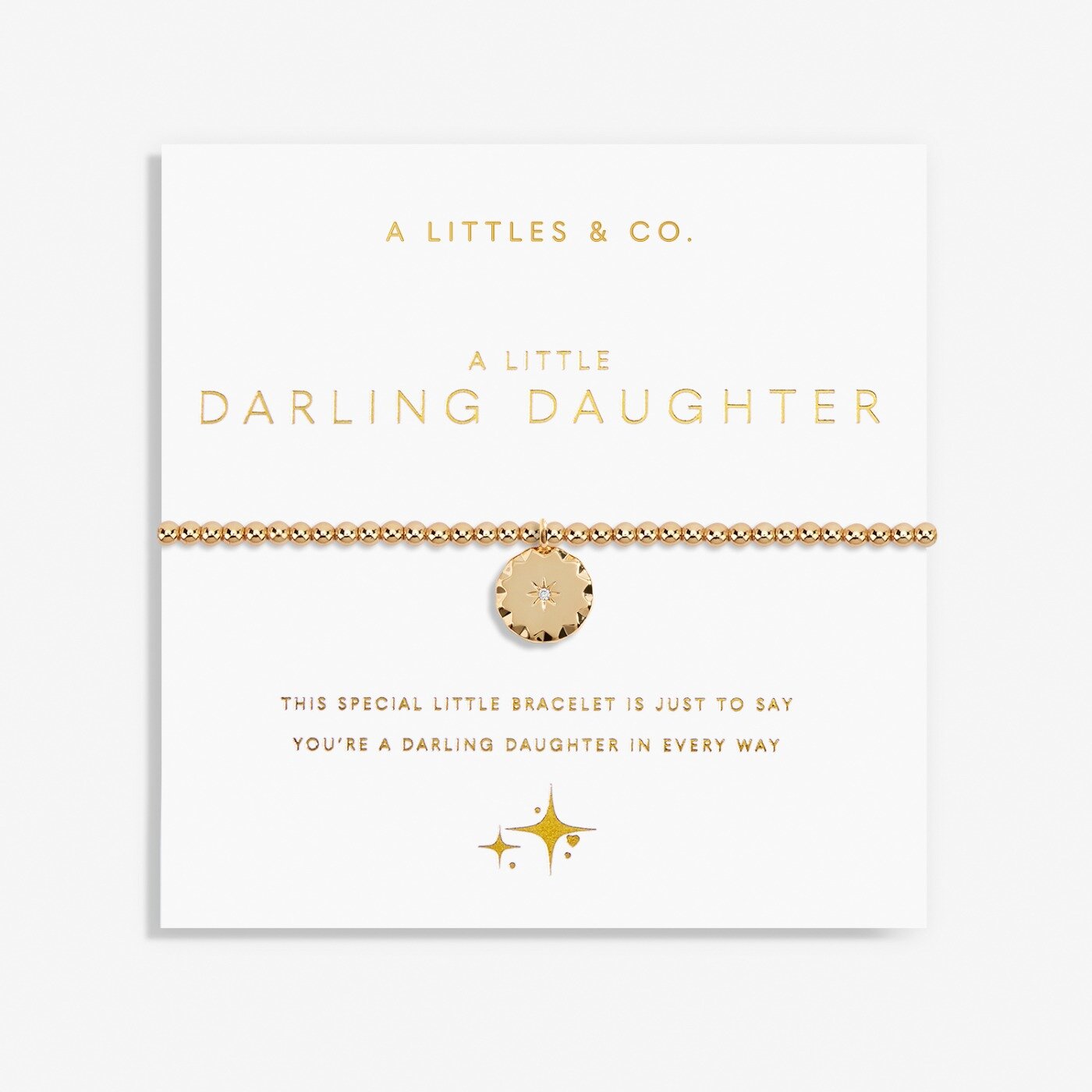 A Little 'Darling Daughter' Bracelet In Gold-Tone Plating