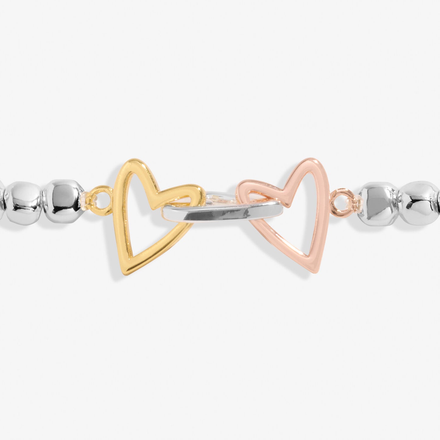 Forever Yours 'Sister Together Always' Trio Bracelet In Silver, Gold-Tone And Rose Gold-Tone Plating