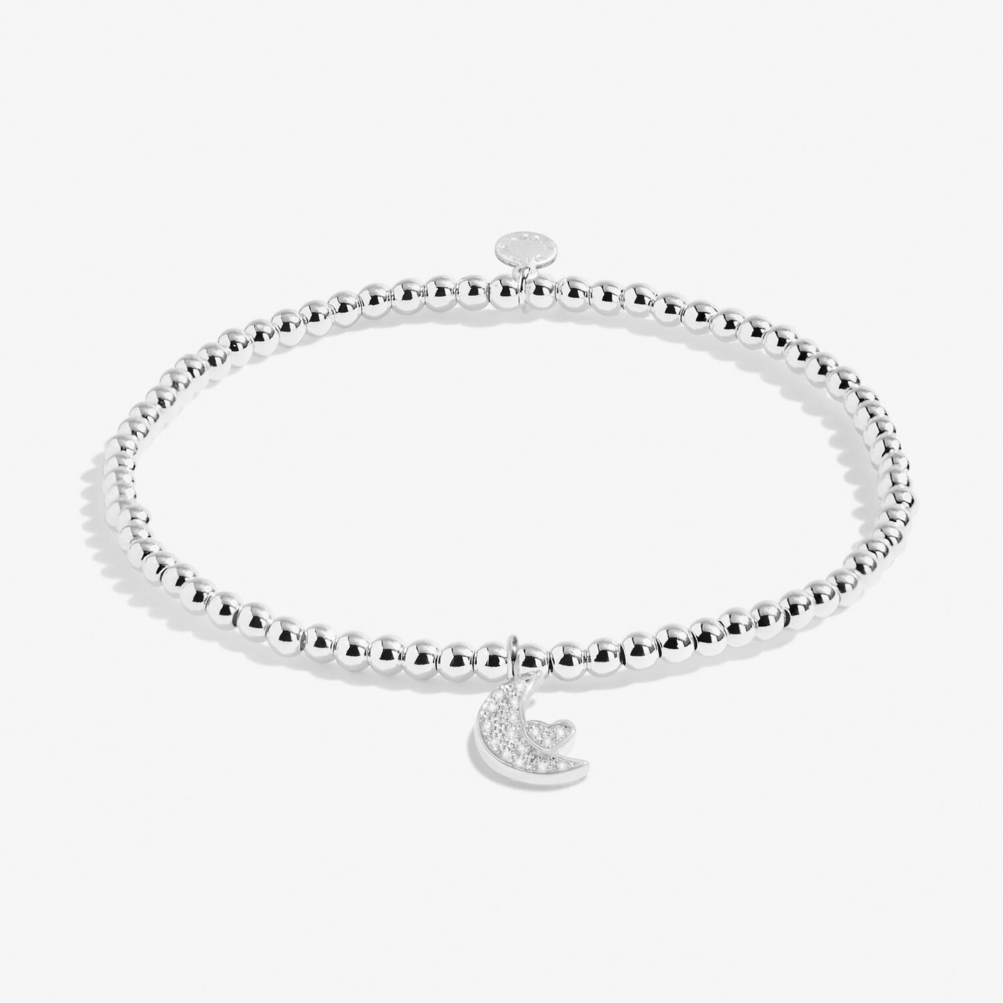 Confetti A Little 'Love You To The Moon And Back' Bracelet In Silver Plating