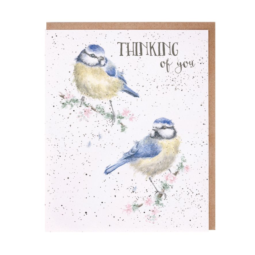 Blossom Blue Bird Thinking Of You Card
