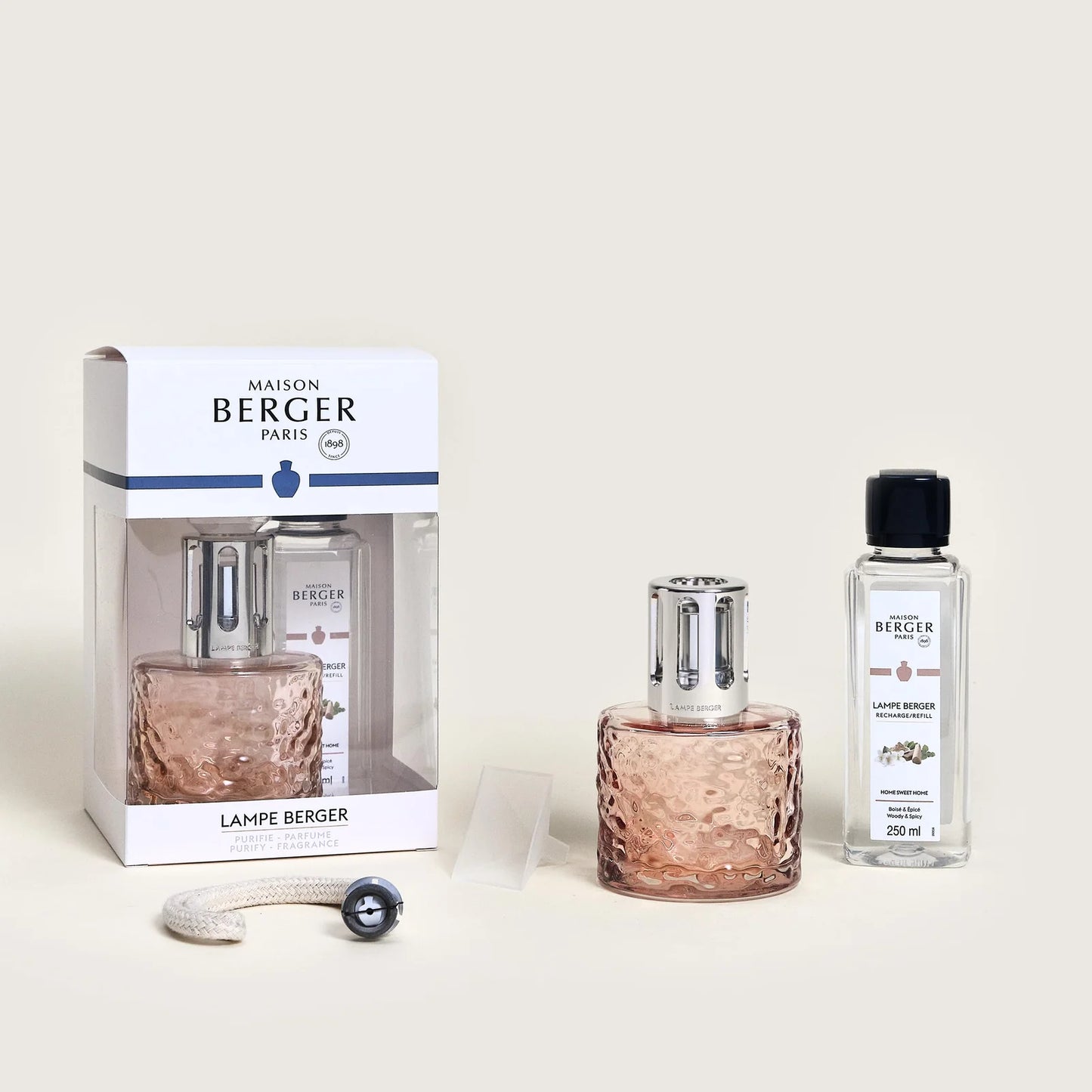 Mirage Beige Fragrance Lamp Gift Set with Home Sweet Home