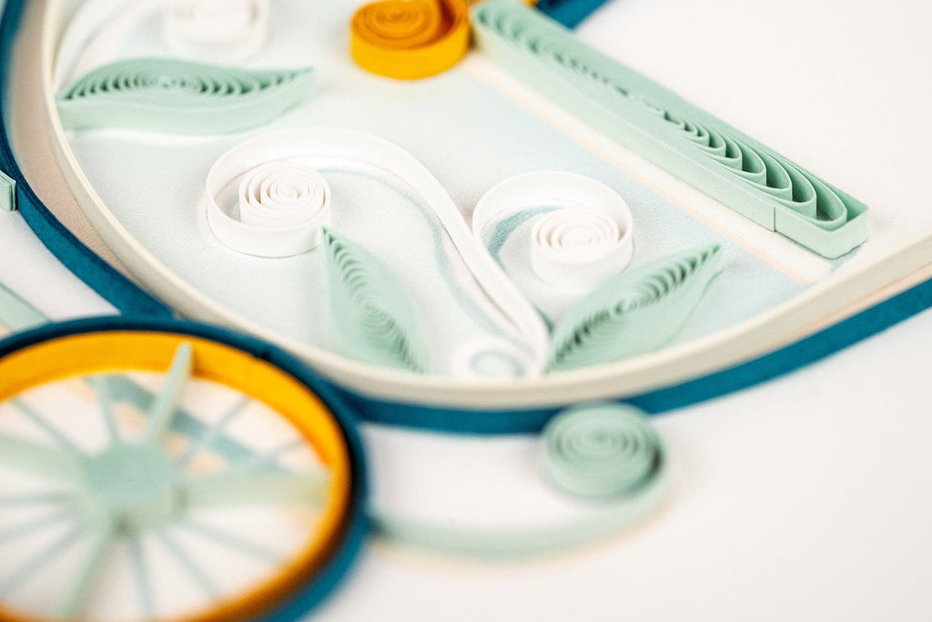 Quilling Card Baby Buggy