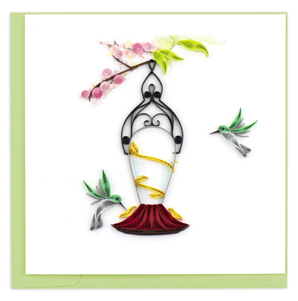 Quilling Card Hummingbird feeder