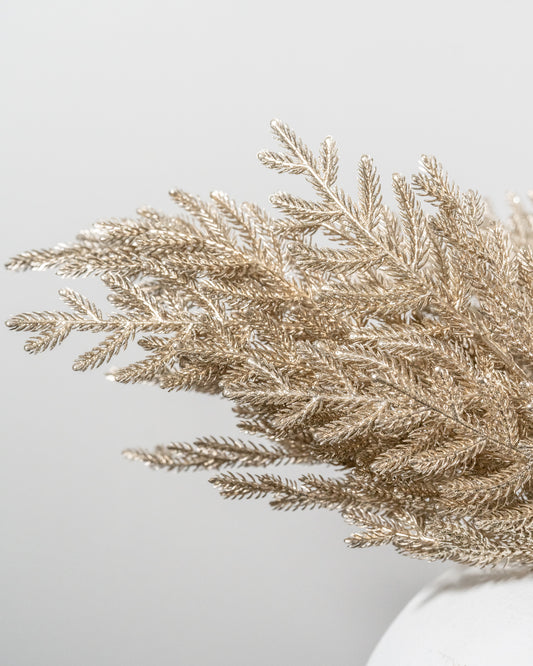20.5" Gold Glittered Bush