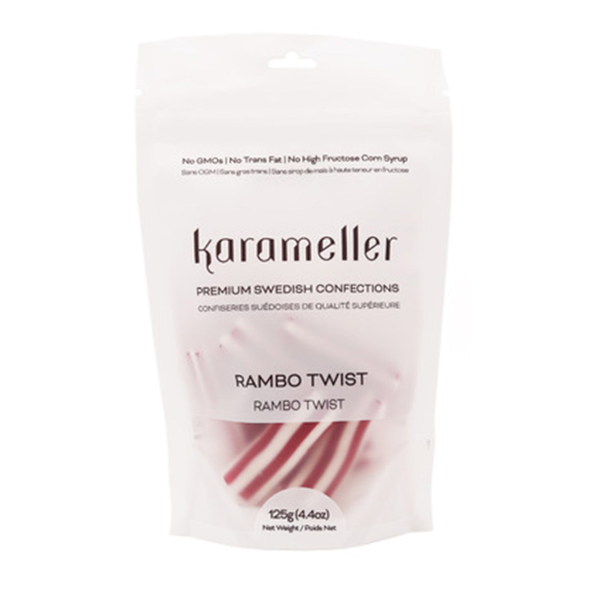 Rambo Twists Swedish Candy - 125g Bag