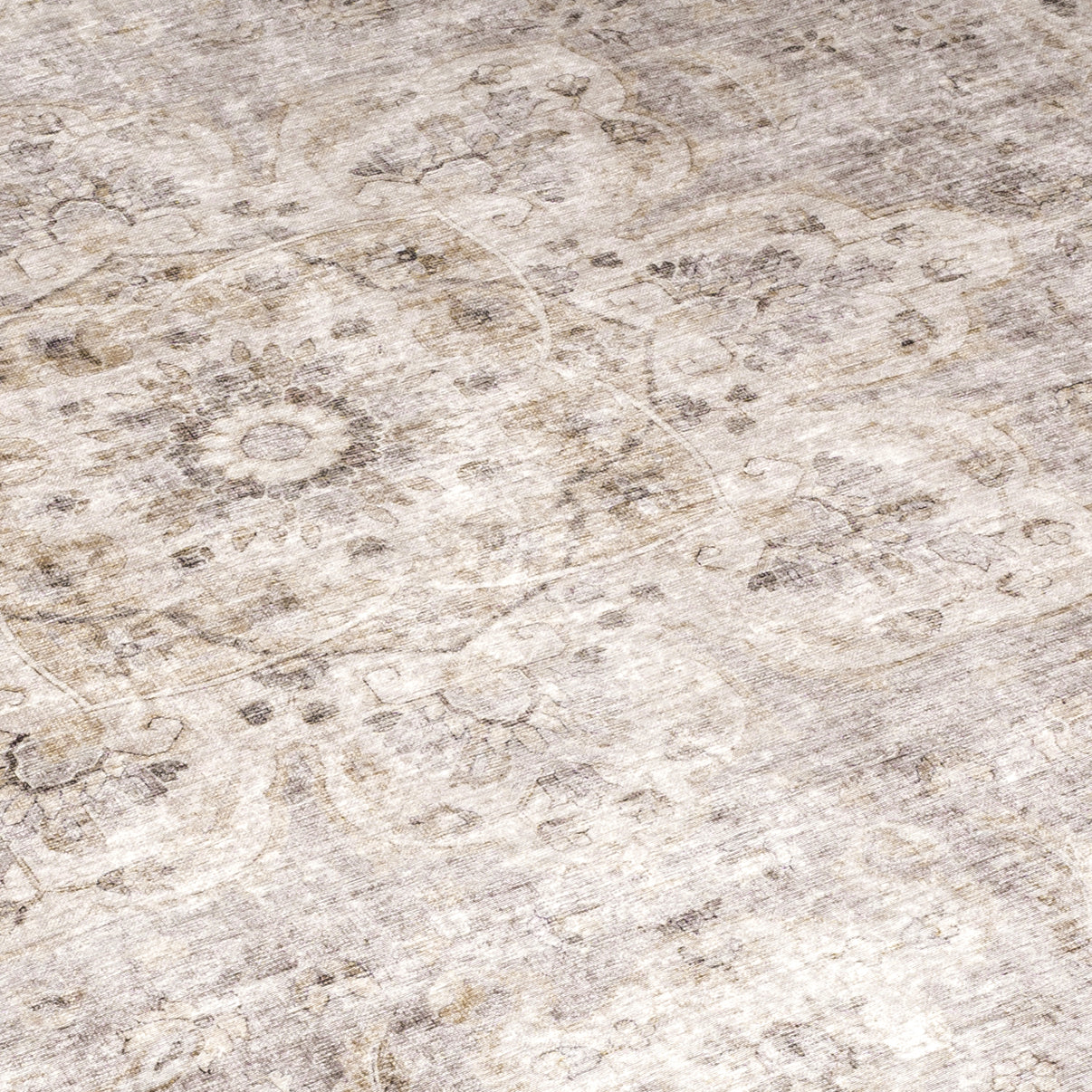 Beige Ivory Joy Vintage ReaLife Machine Washable Rug