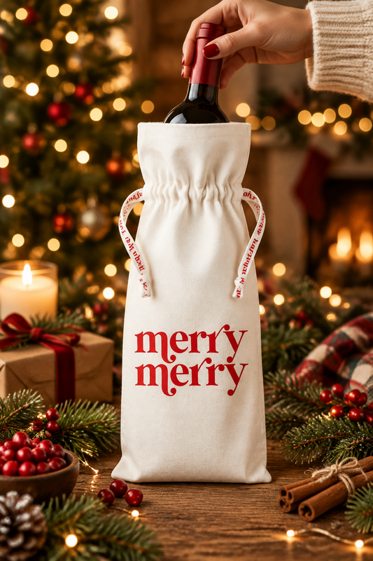 Merry Merry Wine Bag