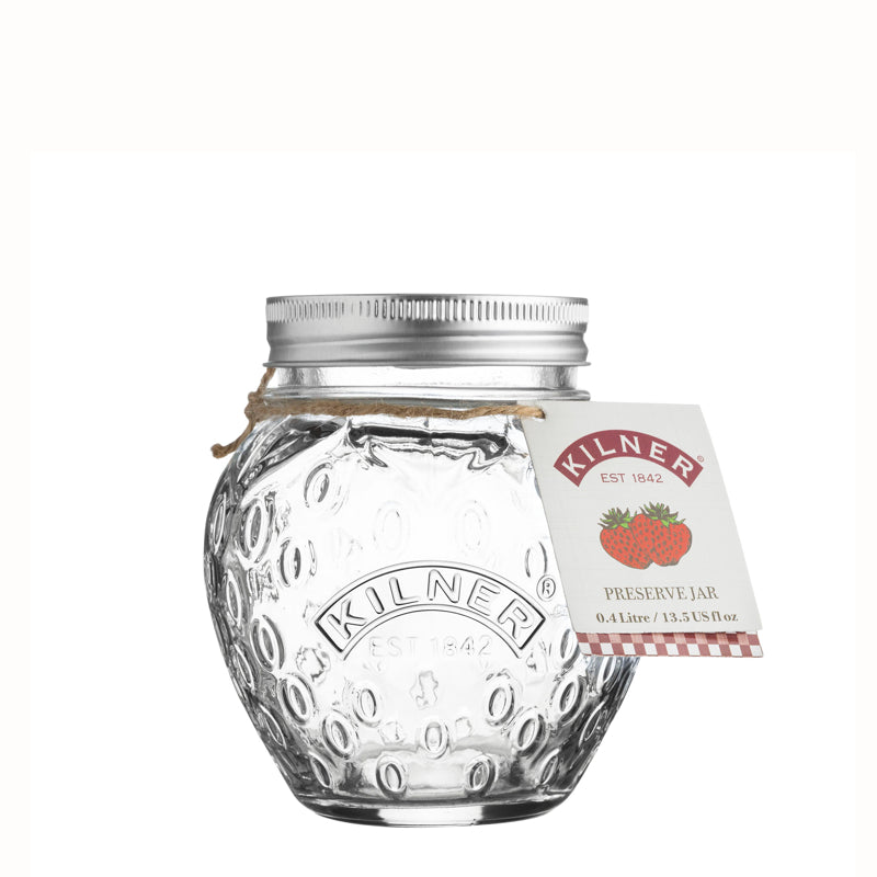 Strawberry Screw-Top Preserve Jar - 400ml