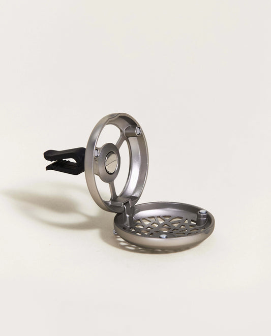Car Diffuser Vent Clip - Matte Silver