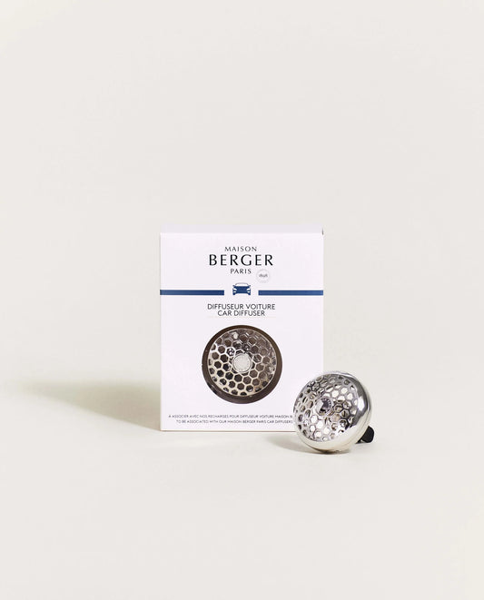 Car Diffuser Vent Clip - Honeycomb Chrome