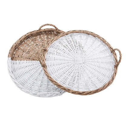 Willow Basket Tray Circle
