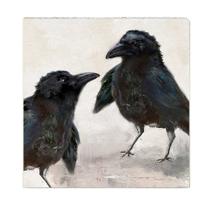 Crows Talking Art Block