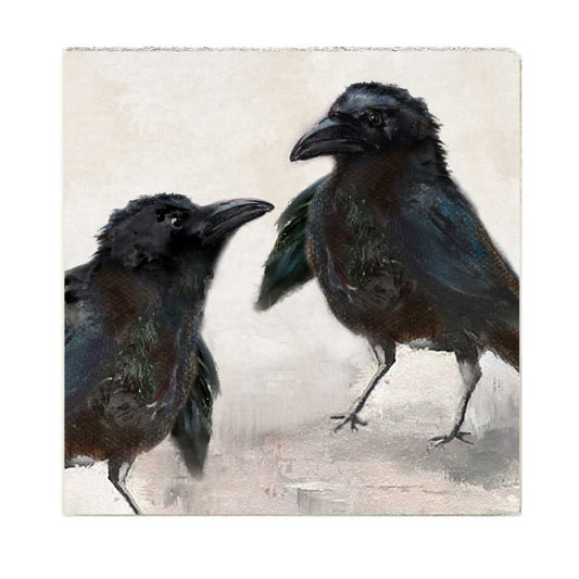 Crows Talking Art Block