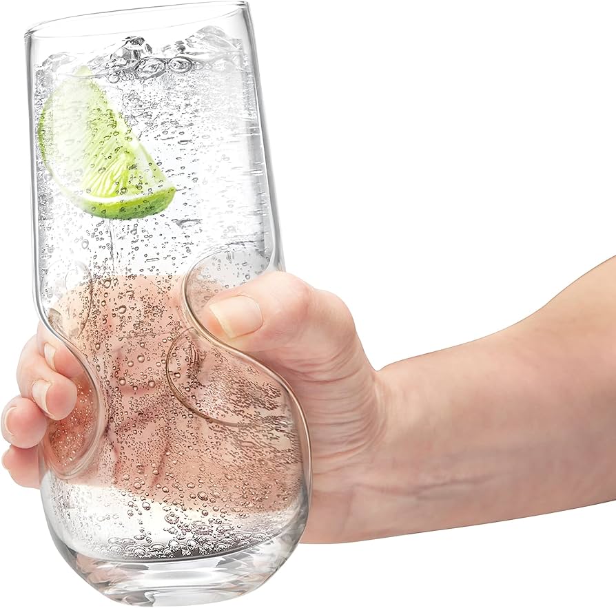 Bubbles Seltzer / Bubbly Beverage Glasses - Set Of 2