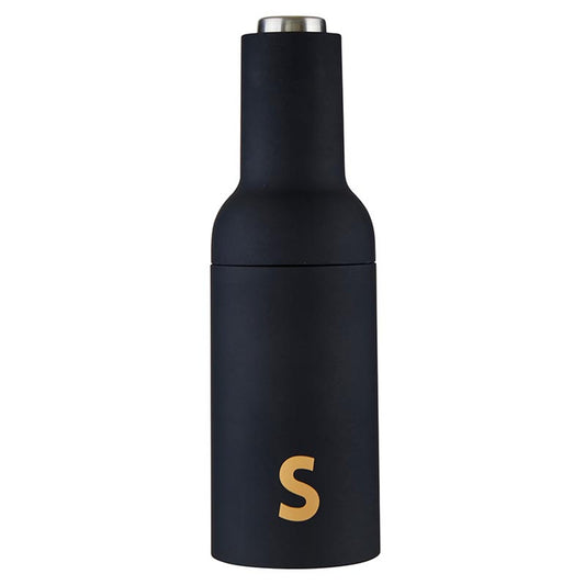 Electric Grinder Matte Black- Salt Letter S