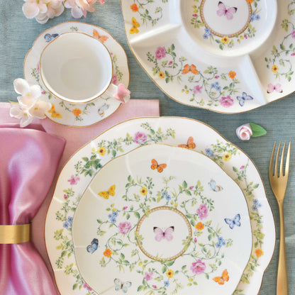 Dancing Butterflies Porcelain Side Plate 20.5cm