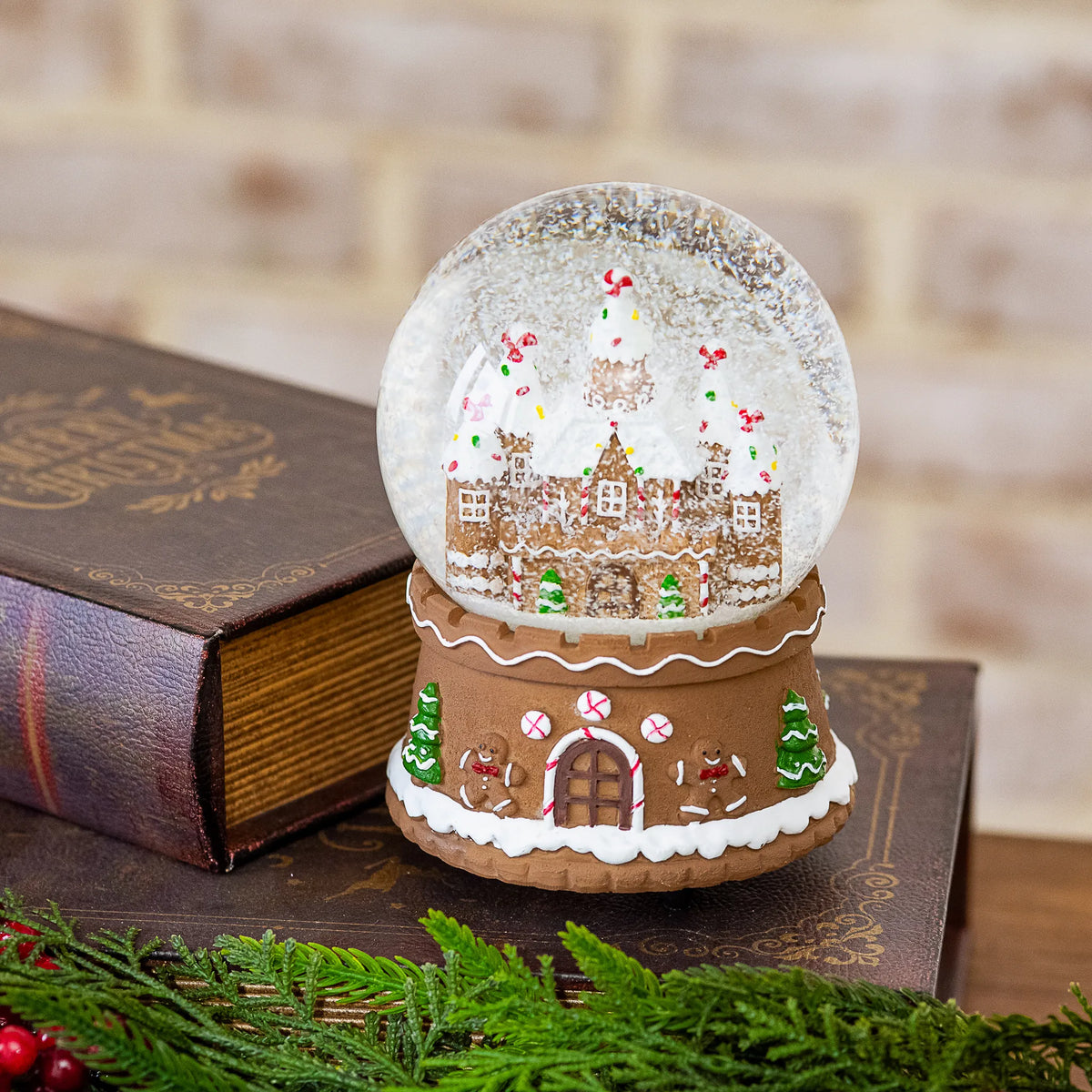 Musical Gingerbread House Snow Globe