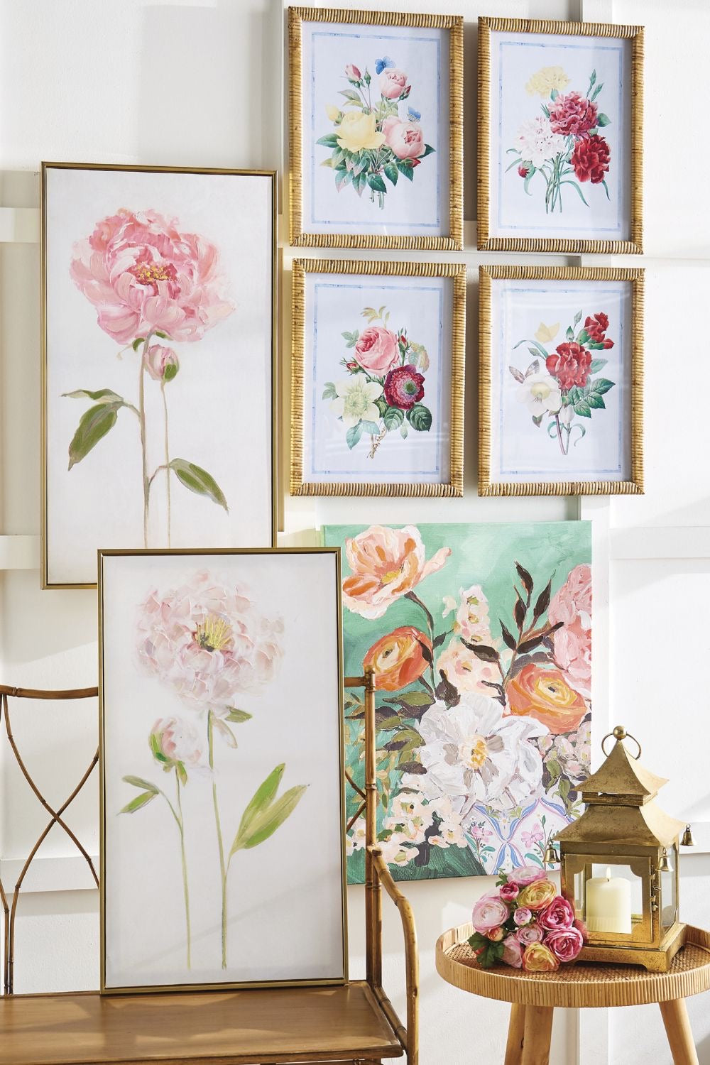 Wall Art Picture Rose Art Watercolor 31.25" Assort