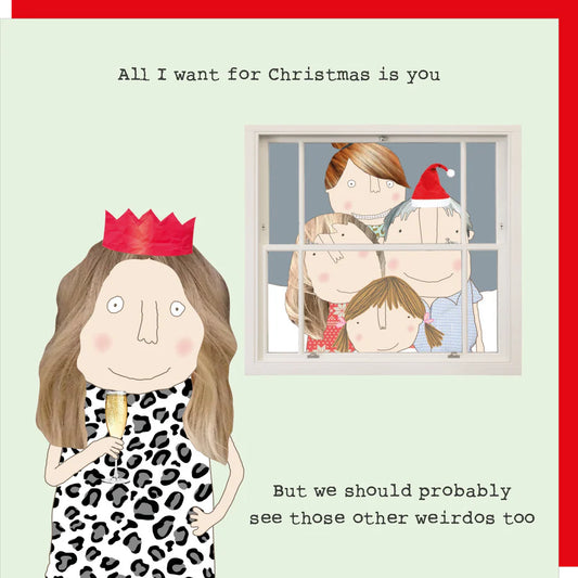 I Love Weirdos Christmas Card