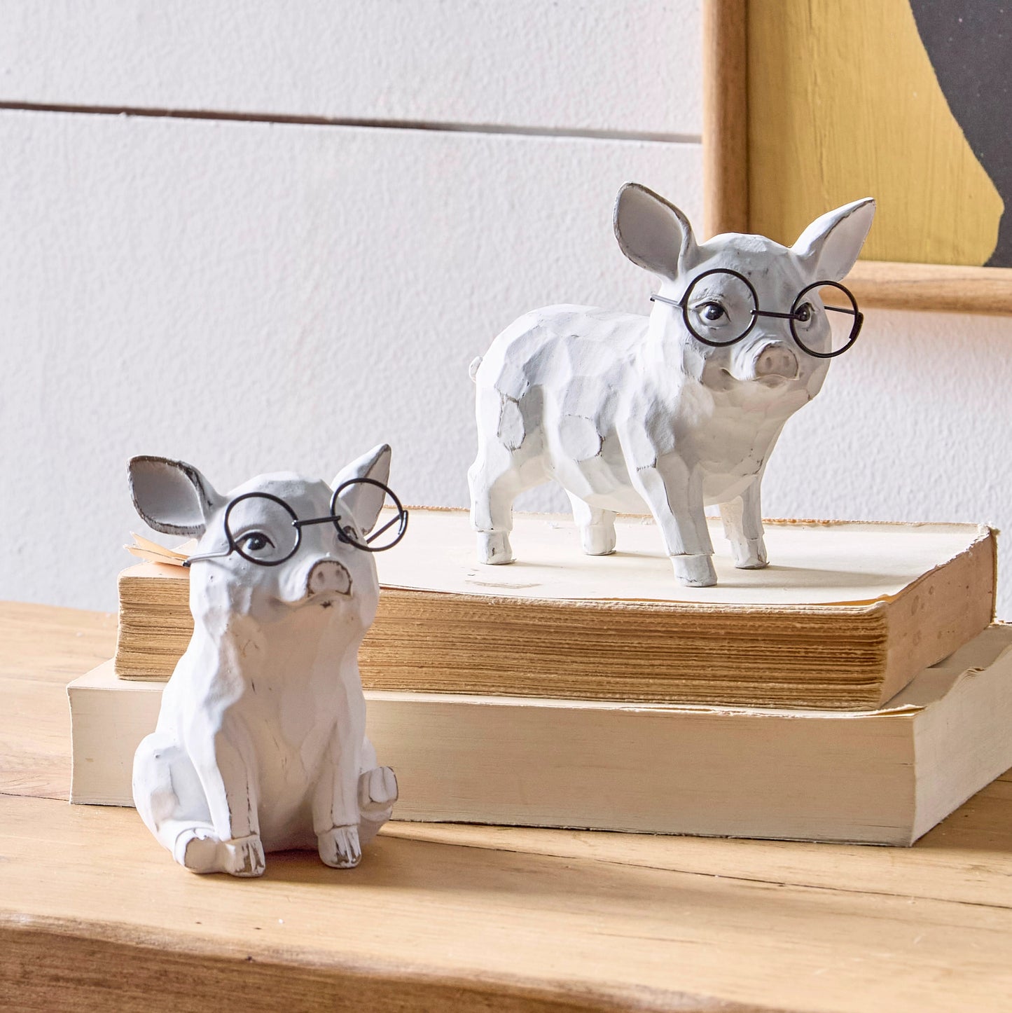 5" Pig With Glasses