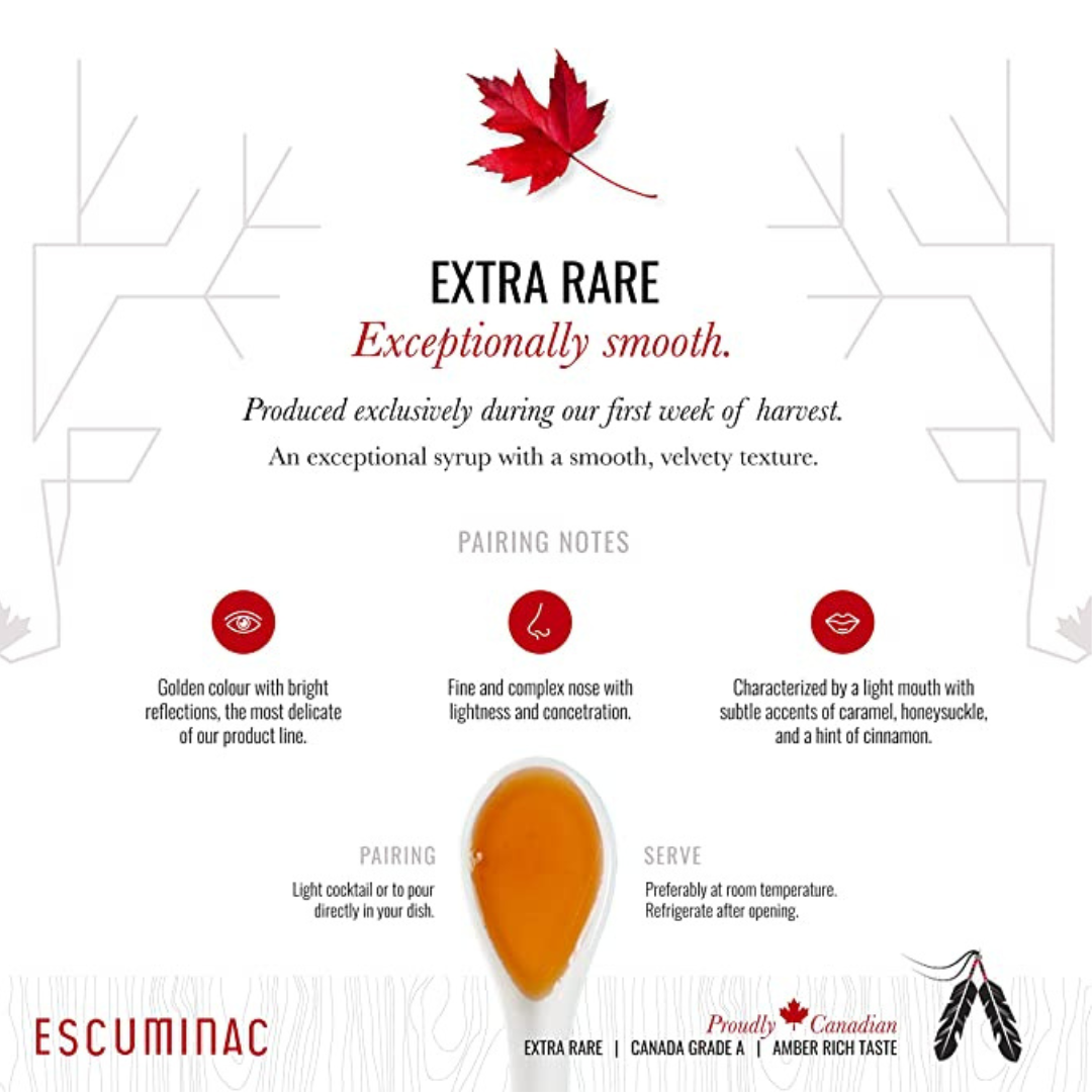 Extra Rare Pure Organic Maple Syrup, 50 mL