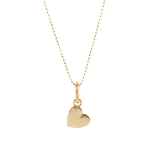 Heart Pendant Necklace | Gold