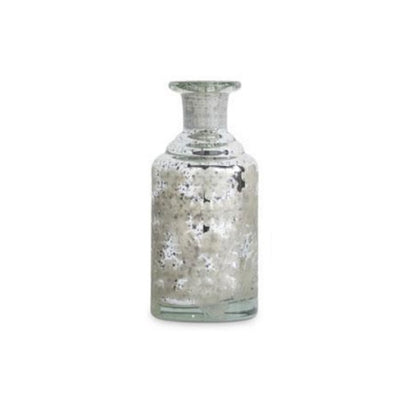 Assorted Mini Silver Mercury Glass Etched Bud Vases