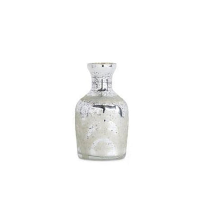 Assorted Mini Silver Mercury Glass Etched Bud Vases