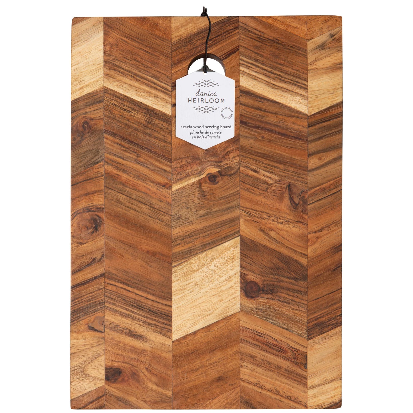 Acacia Chevron Serving Board 10 inch