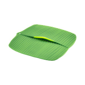 Banana Leaf Square Lid 10x10"