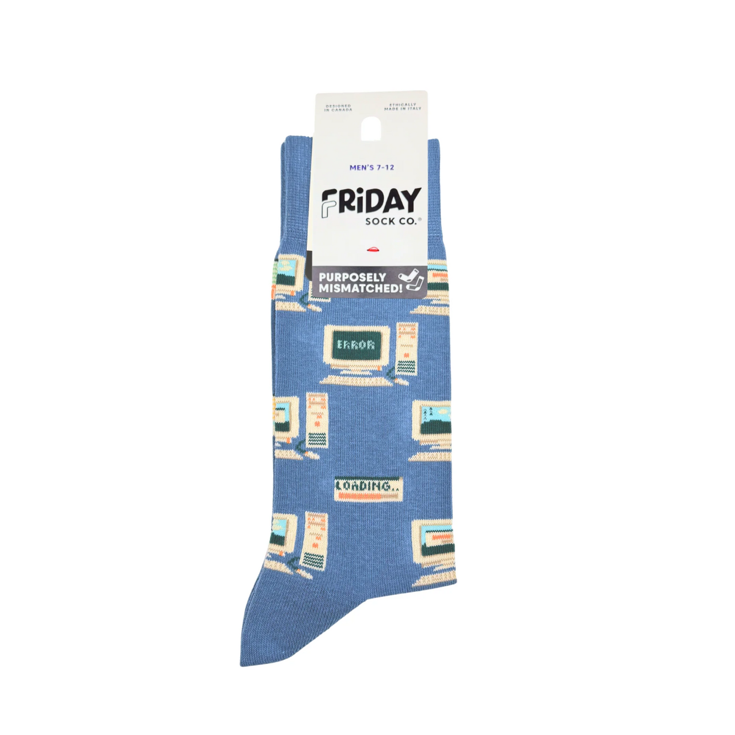 Men's Floppy Disk & Old Computer Socks