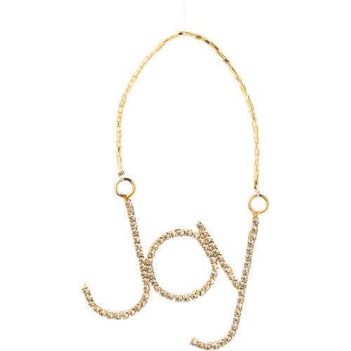 Rhinestone Joy Ornament
