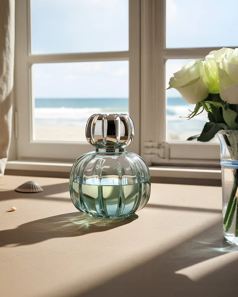 Corali Peacock Green Fragrance Lamp Gift Set with Ocean Breeze