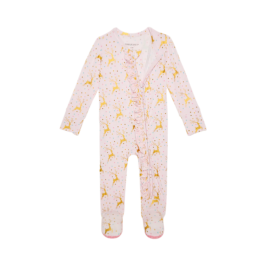 Ryleigh Footie Ruffled One Piece