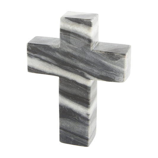 Grey Marble Decorative Cross