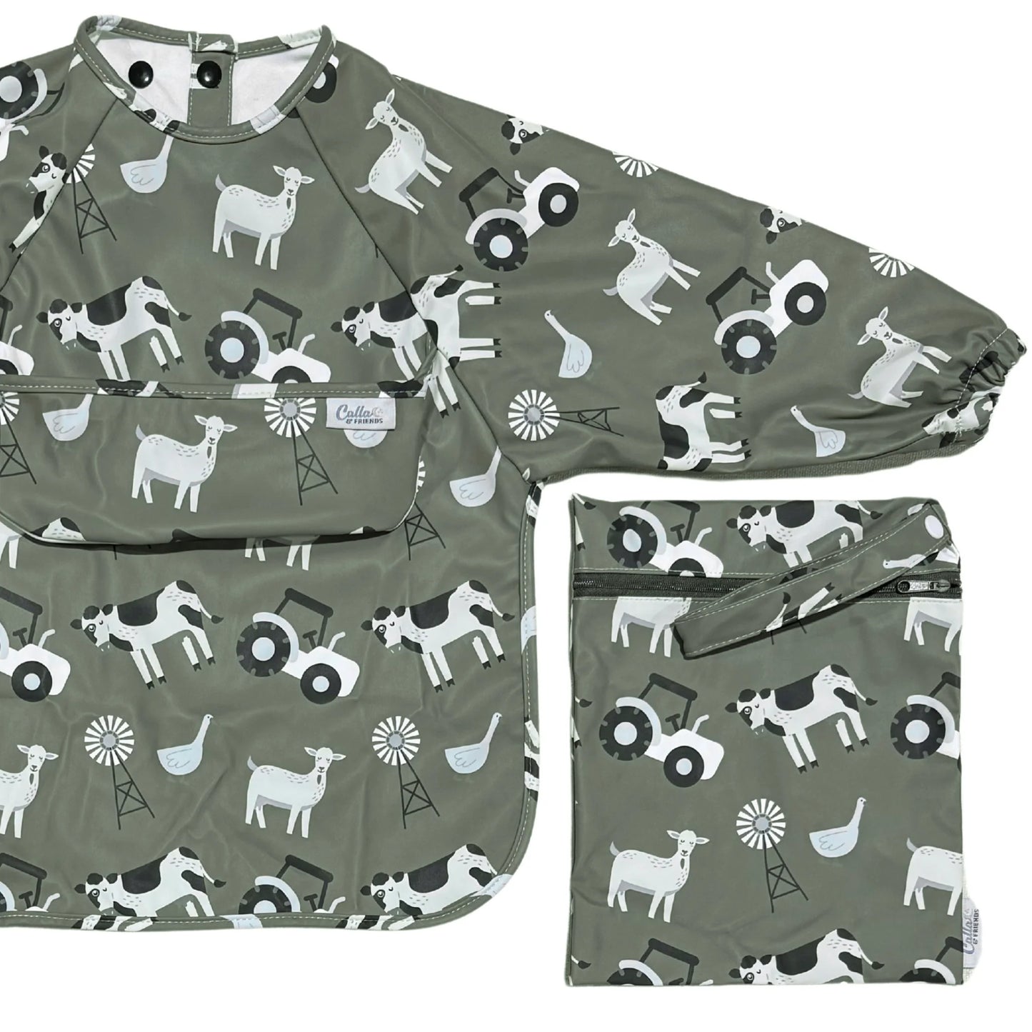 Long Sleeve Bib - Farm