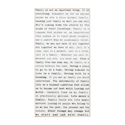 Typewriter Sign - Family