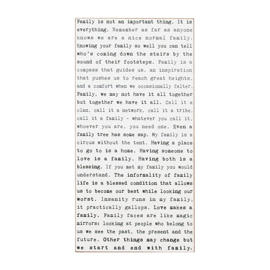 Typewriter Sign - Family