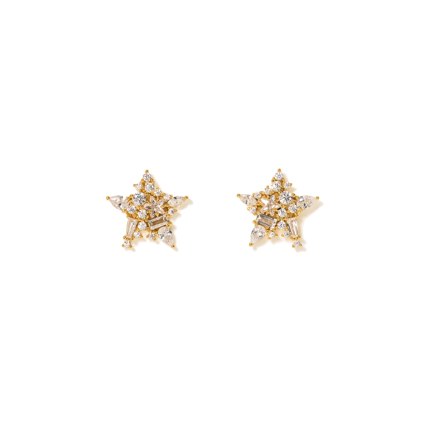 Mini Debut Star Stud Earrings - Gold