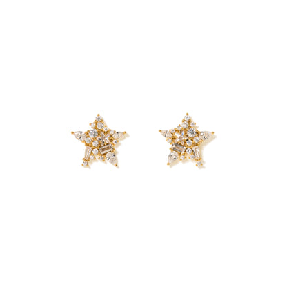 Mini Debut Star Stud Earrings - Gold
